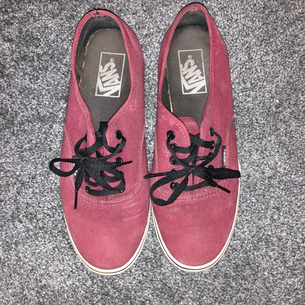 Maroon vans